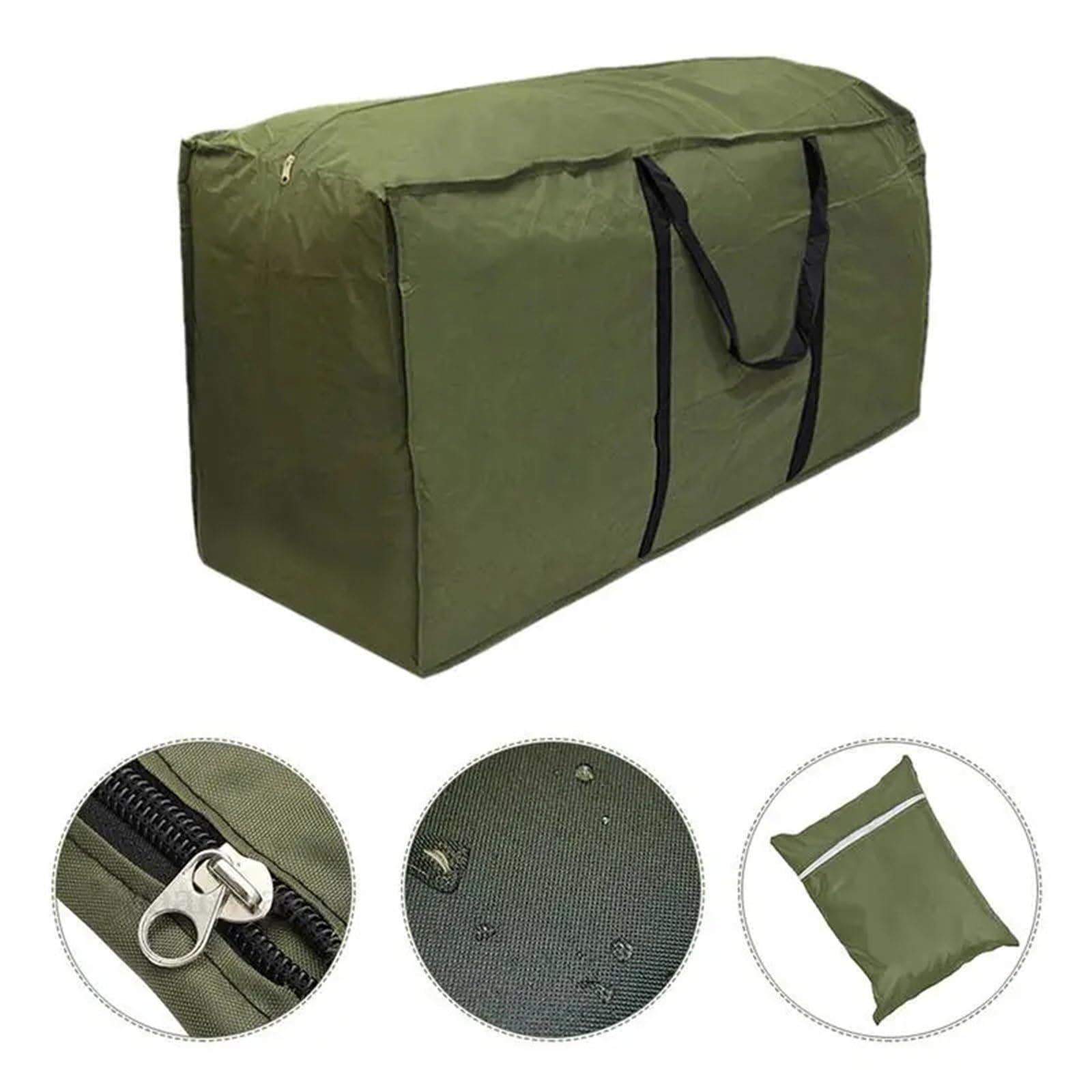 Borsa portaoggetti pieghevole grande for mobili da esterno Protezione impermeabile Cuscino giardino for la casa Per Cuscini(173 x 76 x 51cm)
