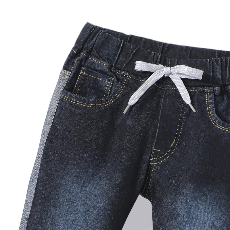 chopper club Boys Denim Jeans in Stretchable Cotton 3x1 Fabric in Slim Fit and Round Elastic with Side Panel3