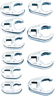 Craftsman 10 Piece 3/8 Inch Flare Nut Crowfoot Wrench Set Metric