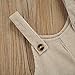 Covvoliy Toddler Baby Corduroy Suspender Pants Boy Girl Fall Outfits Solid Color Bib Overalls Jumpsuits with Pockets (Khaki, 9-12 Months)