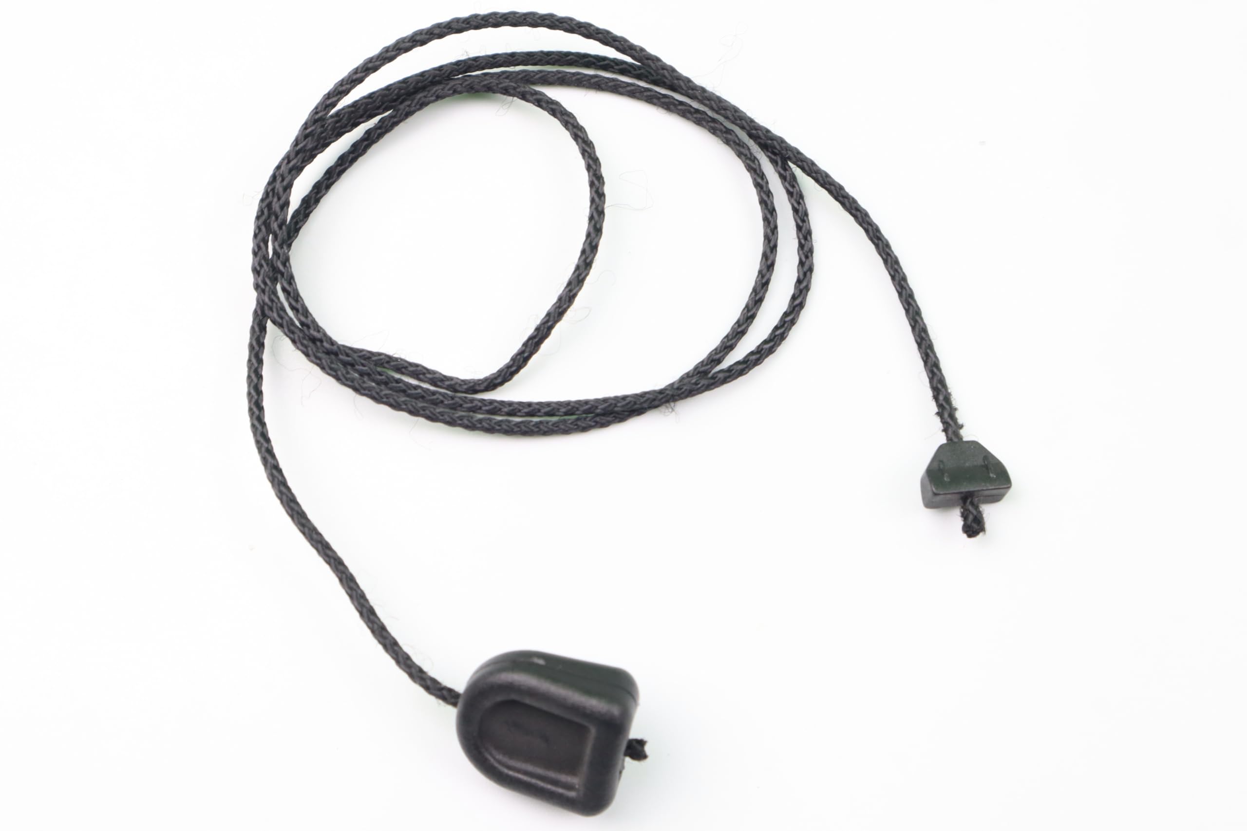 AWITALIA - Cordino Laccio di Ricambio per Zanzariera a Rullo a scorrimento verticale con Campanellina termo saldata, Cordino per tiraggio zanzariera, colore Nero cm. 65 (NERO, 2 CORDINI)