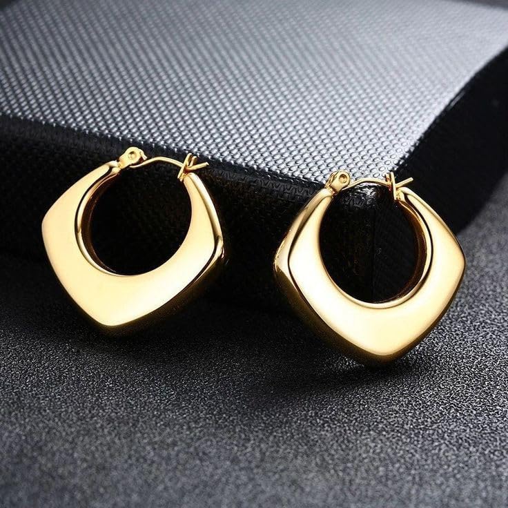 Image of Drop Dangle Earrings Set for Women and Girls | Celebrity Inspired Trendy Stylish Gold Plated Earrings Set Of 1
