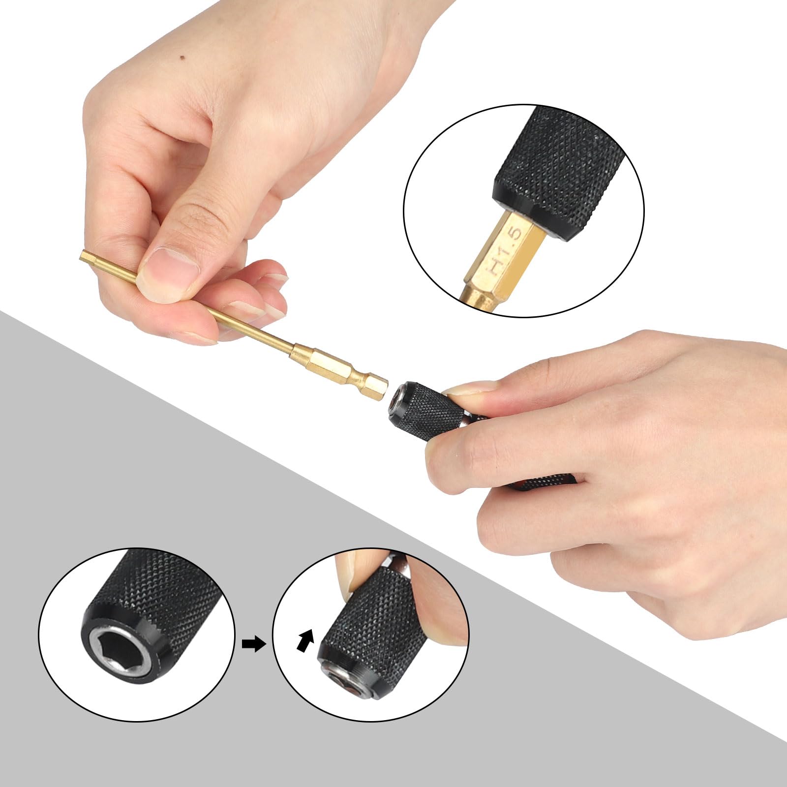 RC Hex Driver Bit Set - 4 Sizes, Durable & Strong -4 RC Hex Driver Bit Set - 4 Sizes, Durable & Strong -4