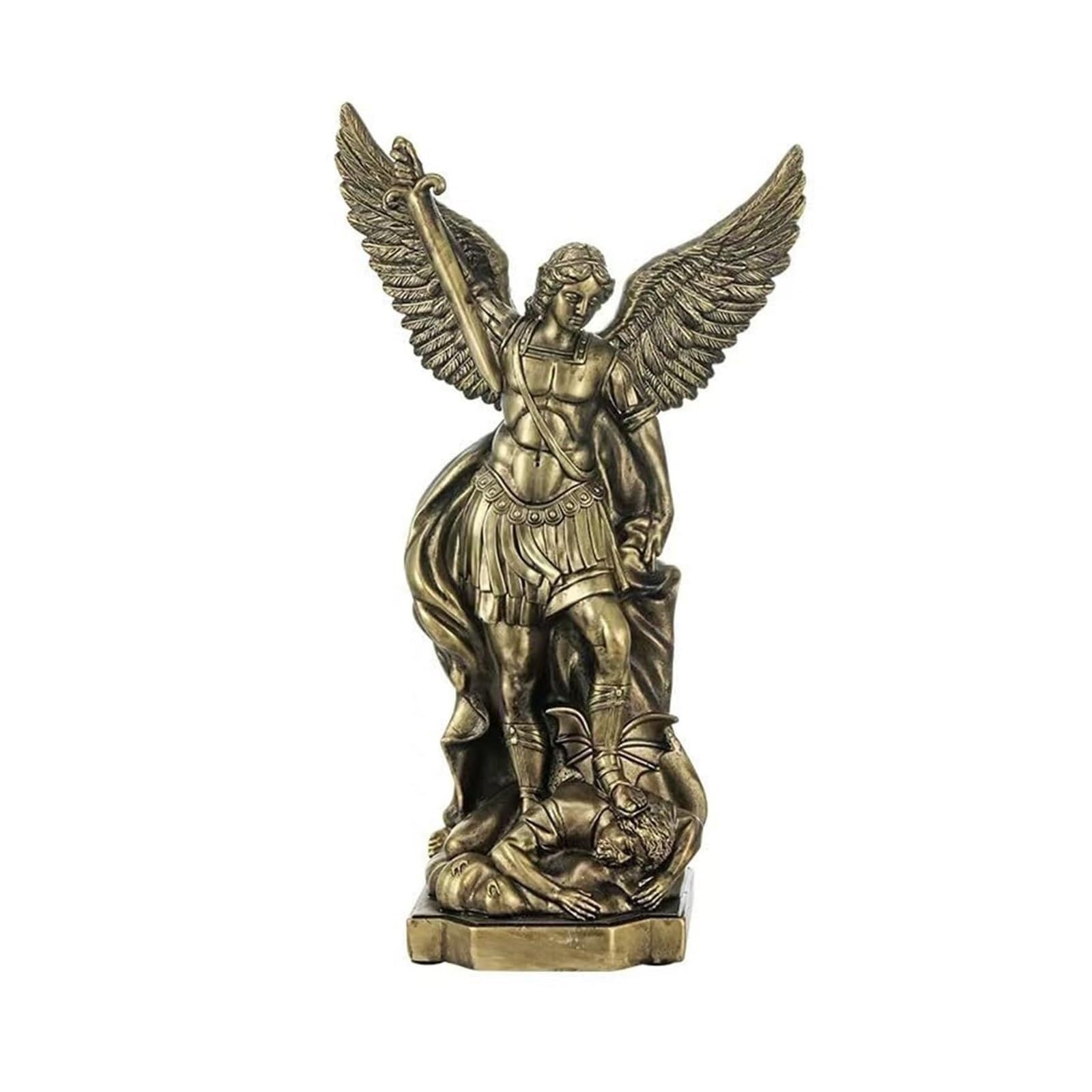 Statue de l'Archange Saint Michel symbole de protection et force pour la maison
