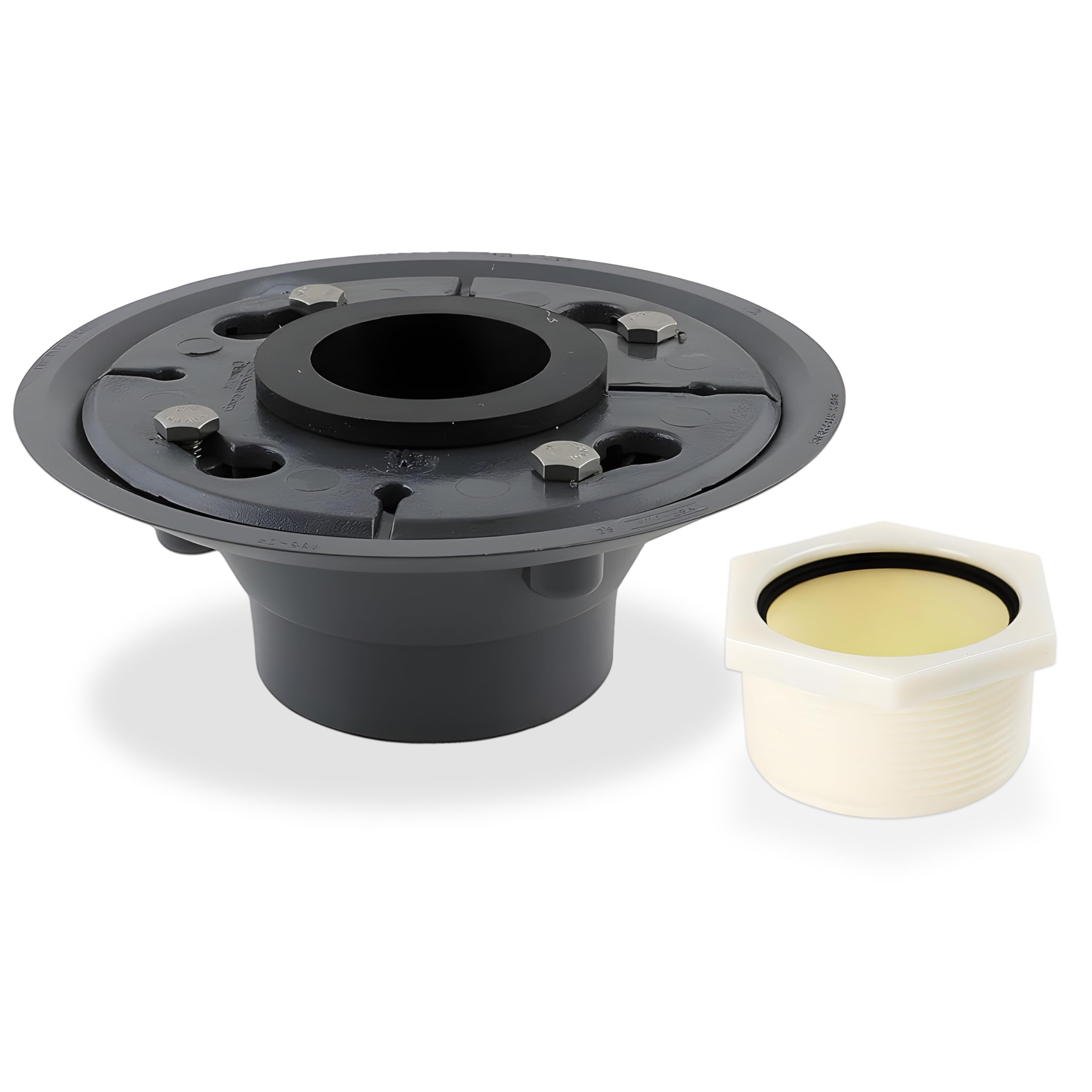 Aqva DBASE2-PVC+DSEAL-2 Luxe Shower Drain with Rubber Seal