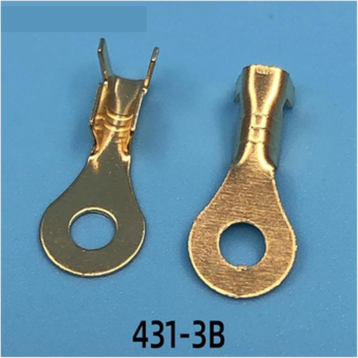 20 PCS Automatic Splicing Ring Round Terminal Crimp Loose Pin Wiring Plug Blade Copper Open Nose DJ431-3B DJ431-4B (Color : 12B Female, Size : 20 sets)