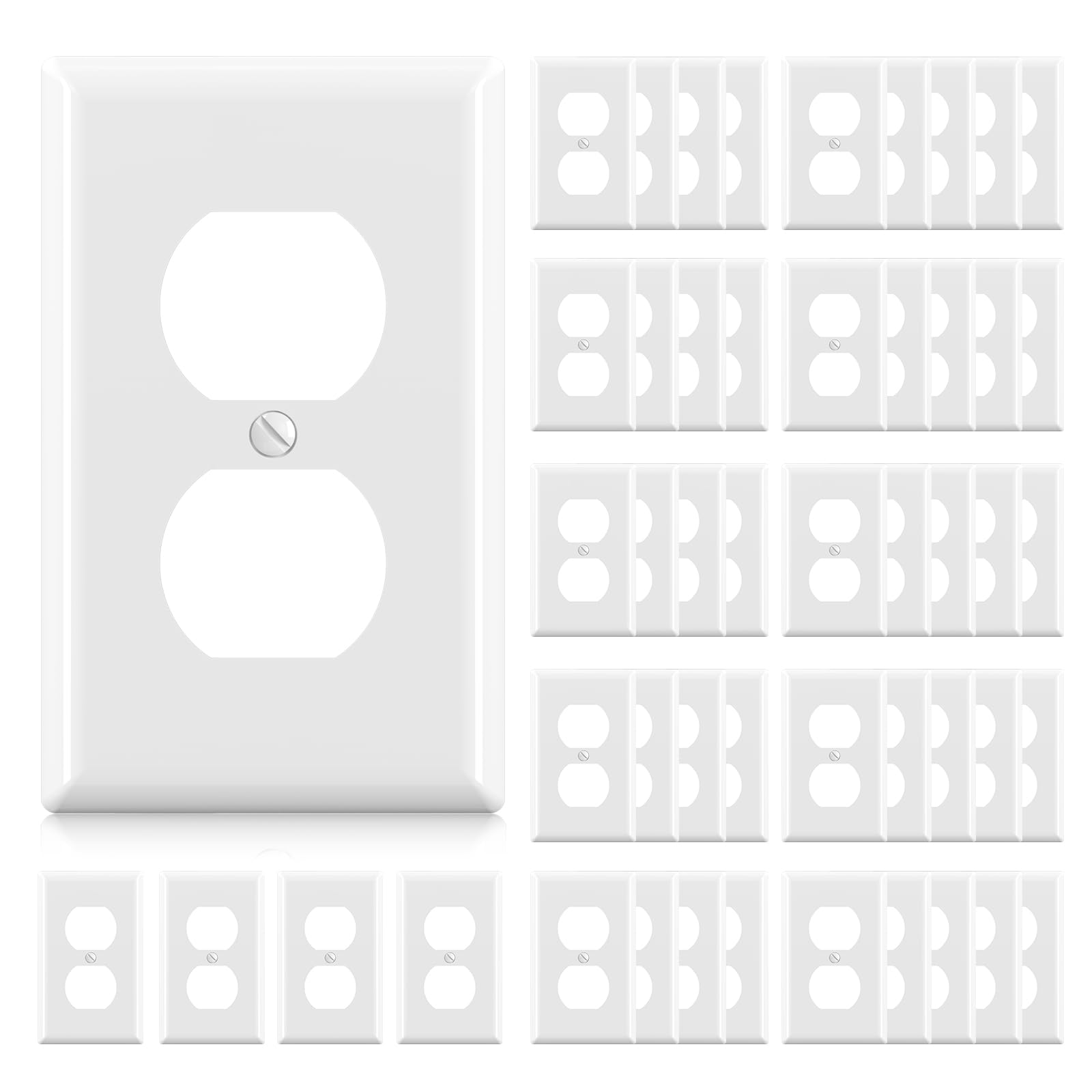 Prises de courant duplex plaques murales polycarbonate lot 50