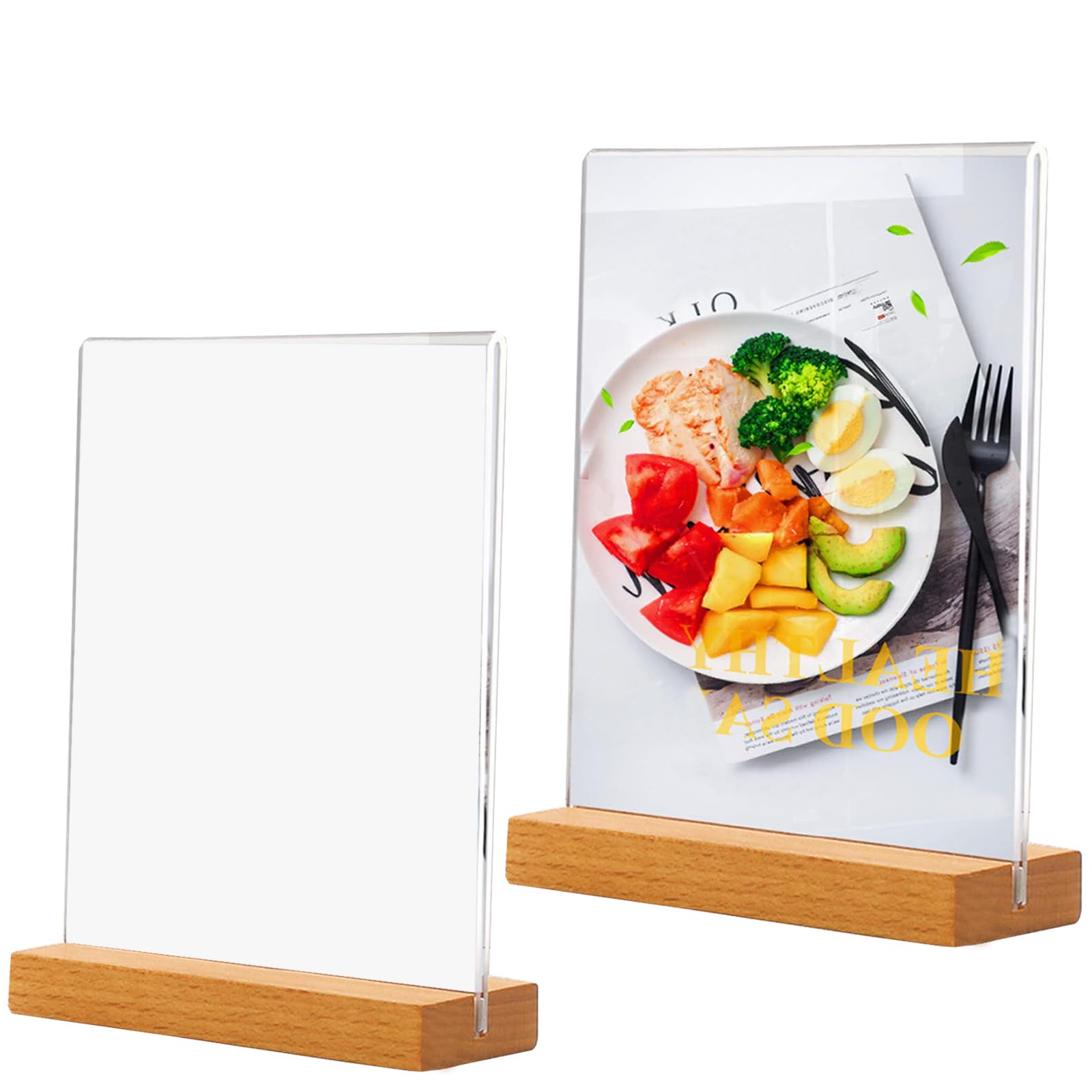 A5 dubbele menukaarthouder - tafelhouder - plexiglas standaard - type