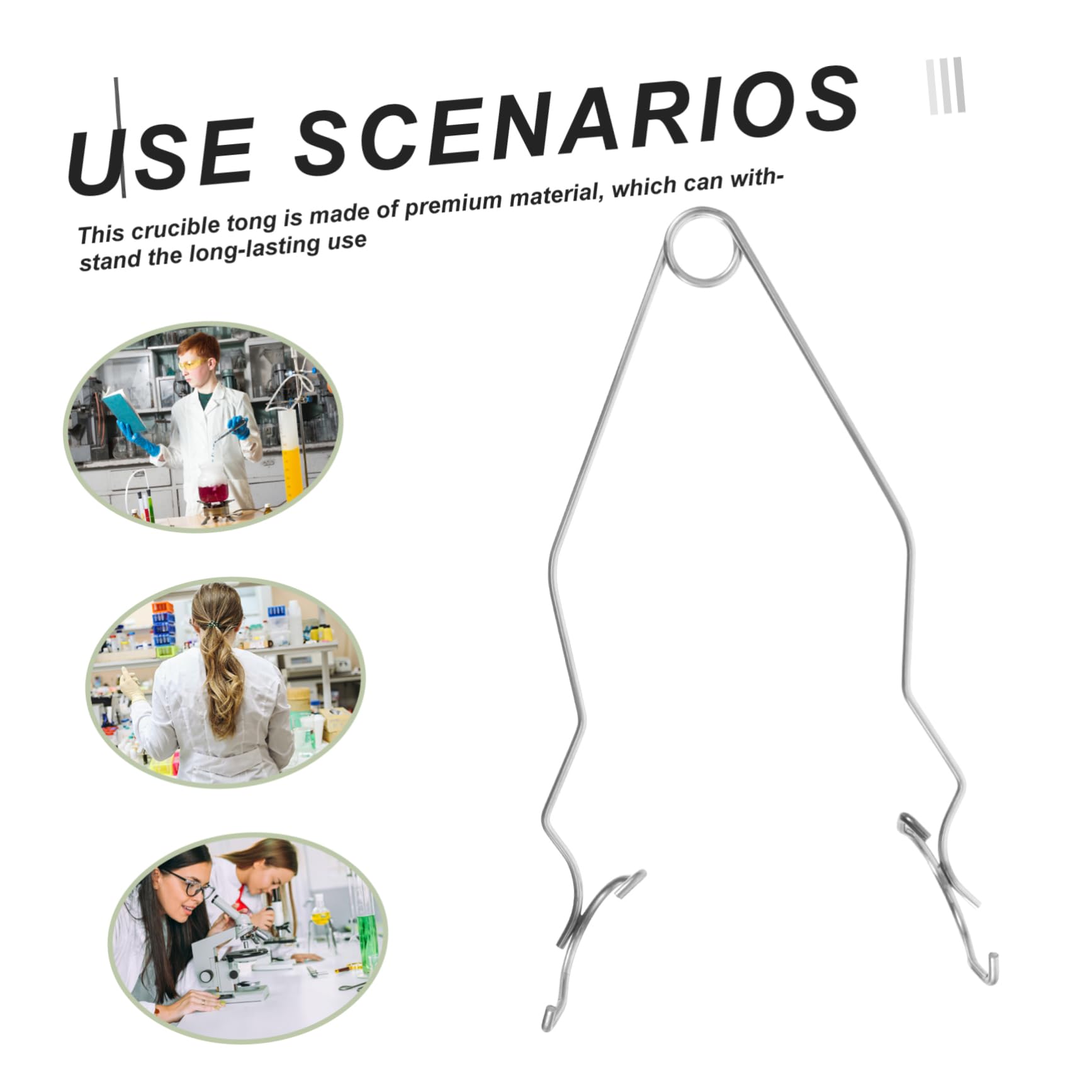 Ciieeo Professional Crucible Tong for Metal Refining Ergonomic Design High Corrosion Resistance for Laboratory Use and Smelting Gold Silver