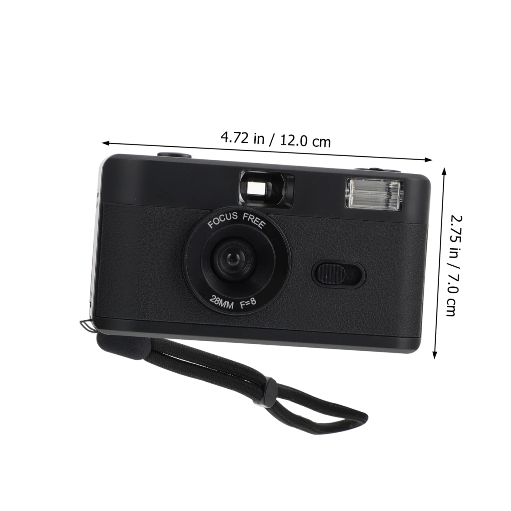 Macchina Fotografica a Pellicola Retrò 35mm Riutilizzabile Nera