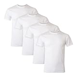 Ultimate Men&apos;s Fresh Iq Slim Fit Crew Undershirt&comma; 4-Pack