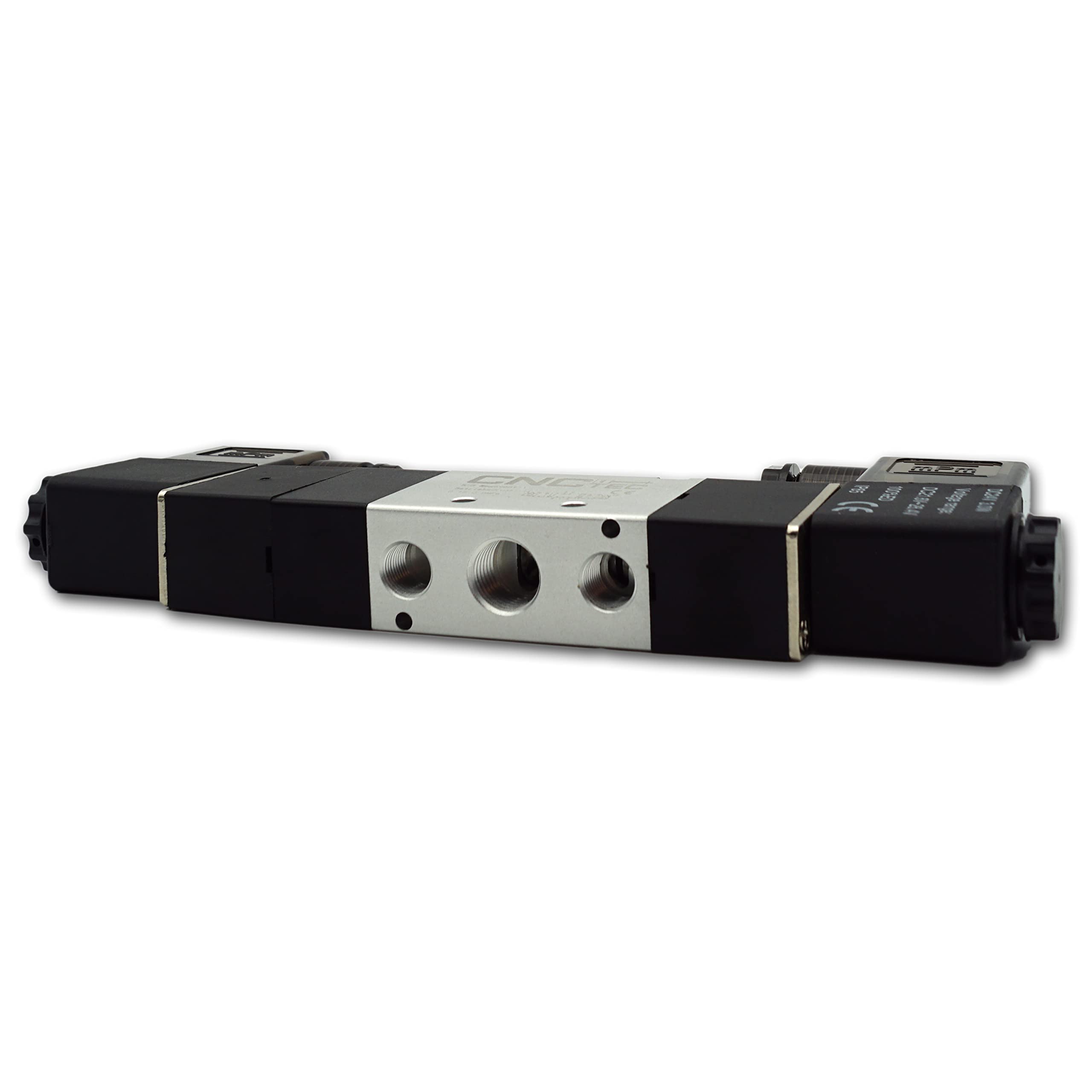 Válvula direccional magnética neumática 5/3 válvula de dirección 1/4" 12 V CC (5/3 vías 1/4" 12 V DC)