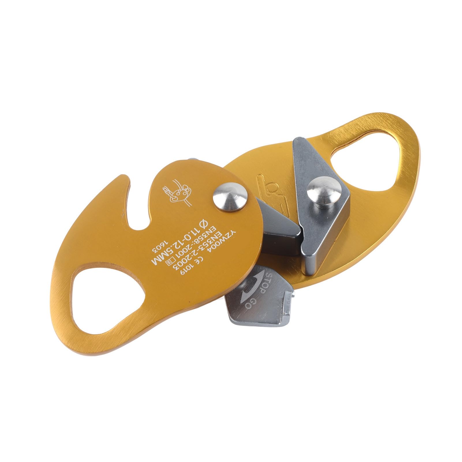 Subiendo la Parada del Freno de la Cuerda de la Cuerda del Dispositivo de Rappel del Dispositivo de la Cuerda del Bloqueo para la Cuerda de 11-12.5 Mm con Placa de Fricción