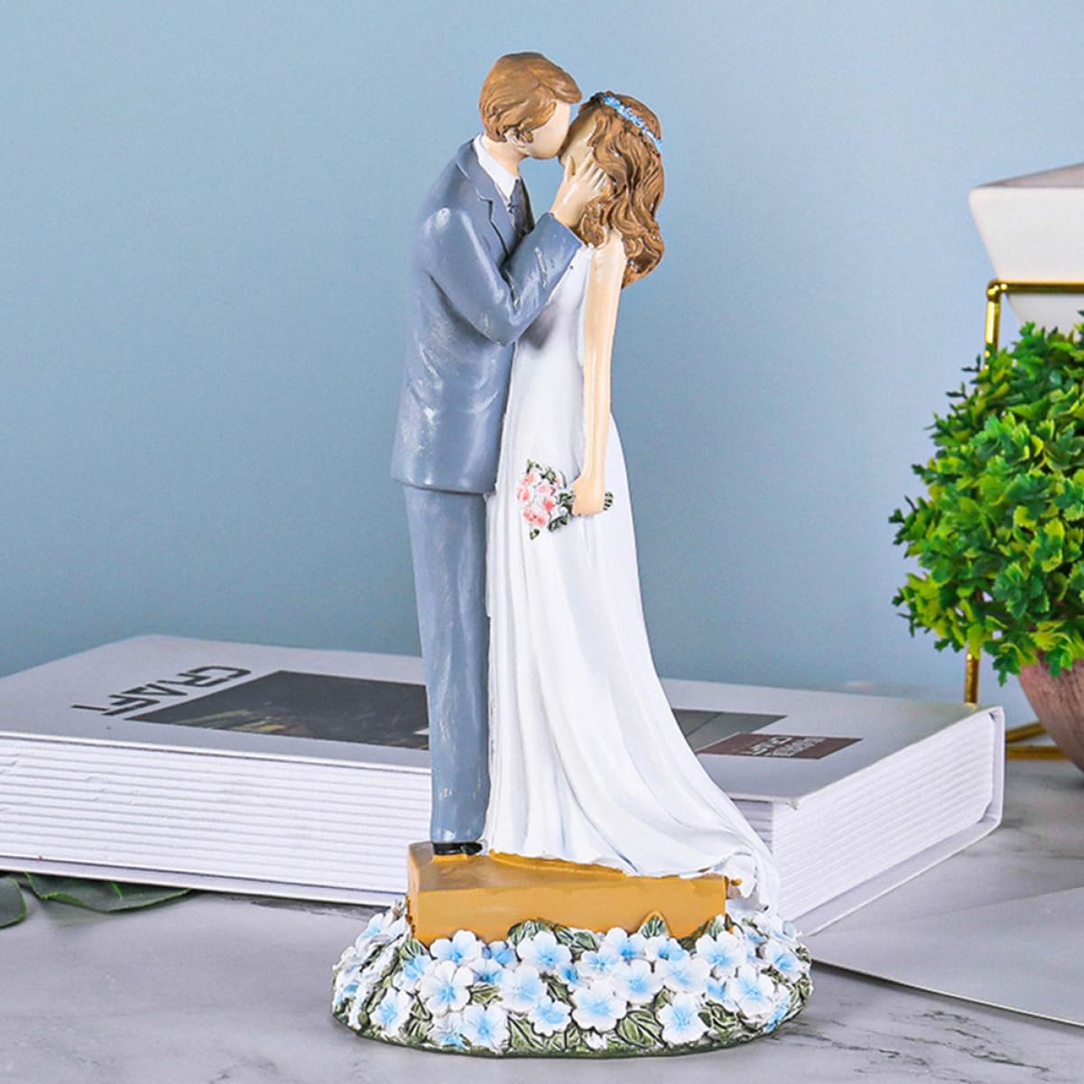 Amosfun Paardeko Hochzeitsschmuck Liebesfiguren Aus Robustem Kunstharz Skulpturen Für Tischdekoration Bruchfeste Skulpturendekorationen Für Romantische Atmosphäre