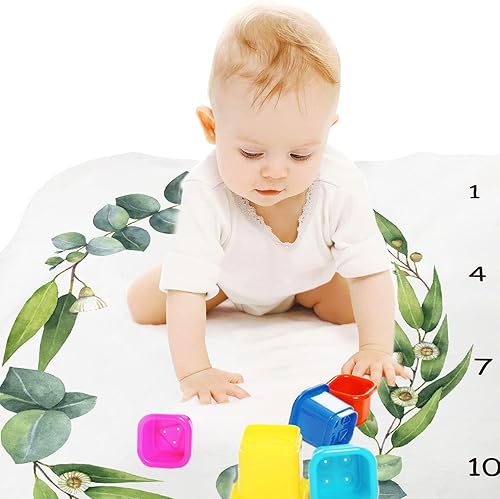 Miniatura 7 de Manta mensual de hitos para bebé, manta de mes para recién nacido, unisex, neutro, regalo personalizado para ducha, decoración de habitación del