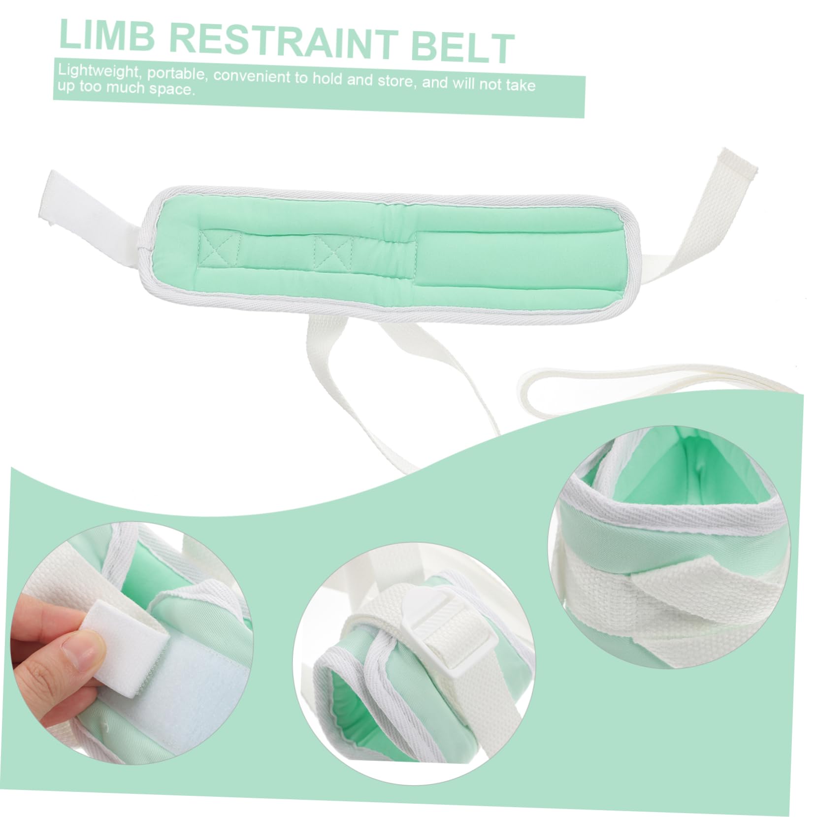 FOMIYES Wrist Kit for Hospital Use 2pcs Patient Protection Band Easy Buckle and Material