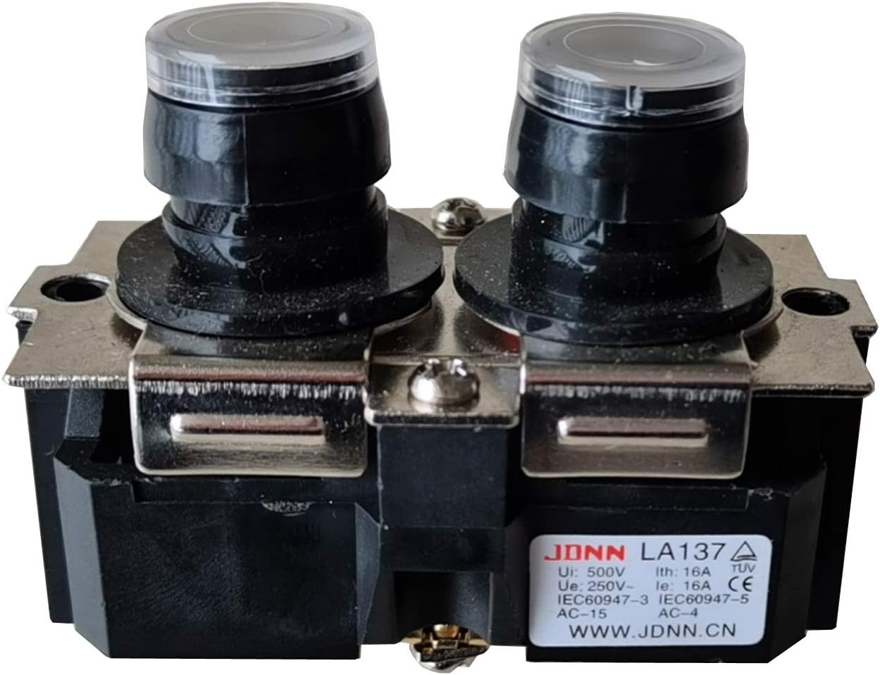 JDNN LA137 Electric Hoist Button Switch Crane Micro Control Switch Up Down Waterproof Pushbutton Switches LA137-A LA137-B 250V 16A (LA137-A)