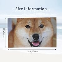 Vista 2 de Decktt Shiba Inu - Toalla de playa de raza de perro, 32 x 52 pulgadas, toalla de camping de microfibra de secado rápido, súper absorbente, súper