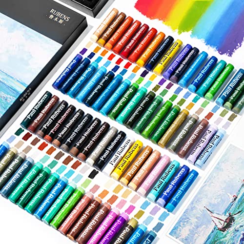 Paul Rubens Professional Oil Pastels, 72 Landscapes Seascape Colors Artist Soft Oil Pastels, Vibrant And Creamy, Suitable For Artists, Beginners, Students, Kids Art Painting Drawing #TOP7