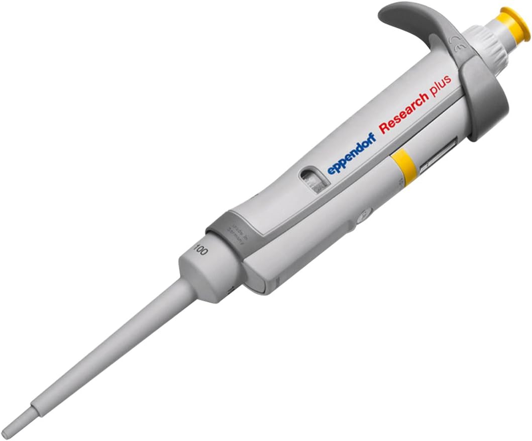 Eppendorf 3120000909 Research Plus Adjustable Volume Single Channel Pipettes, 0.5-10µL, 10-100µL, 100-1,000µL