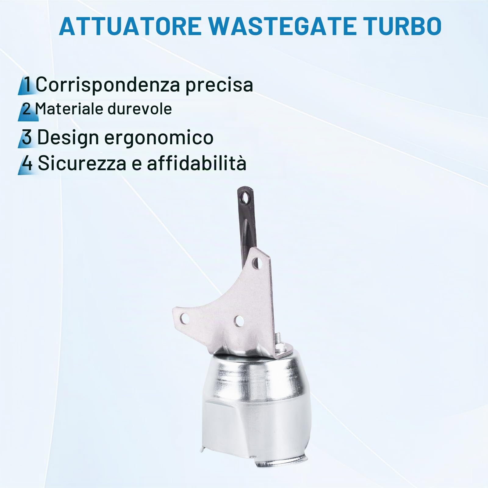 Wastegate Turbo Turbocompressore Wastegate Turbo Boost Regolatore di Ricambio per Berlingo C2 C3 C4 C5 Xsara C-Max Focus Mk2 Mk6 206 207 307 407 Partner C30 S40 S80 Numero di Parte 1231096