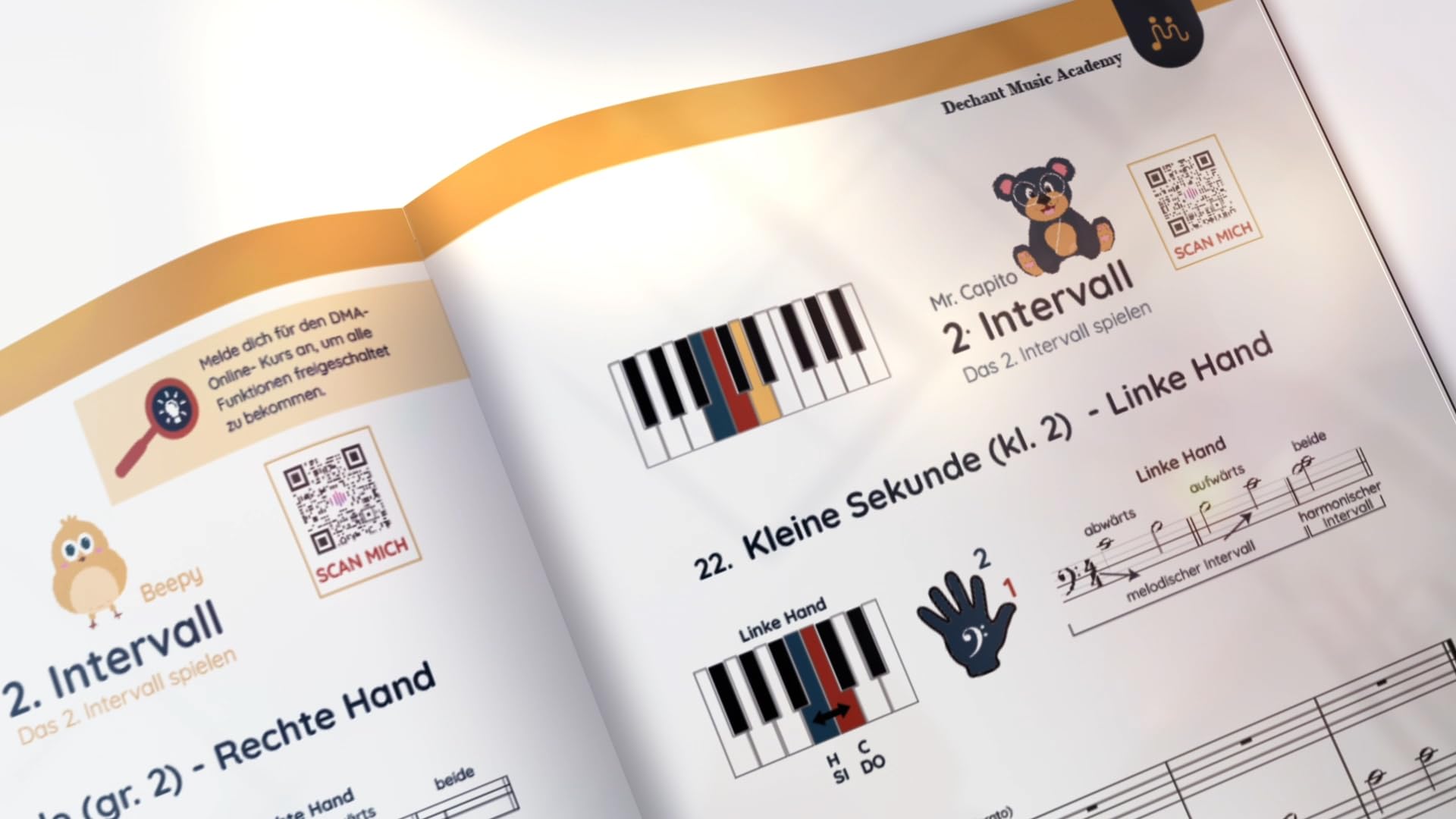 Spiele wie ein Profi - Klavier Anfänger Level 1 | mit 68 QR - Codes Video und Audio | Online - Klavierkurs