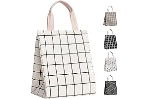 HOMESPON Aesthetic Lunch Box-White Plaid: Your Stylish Dining Companion