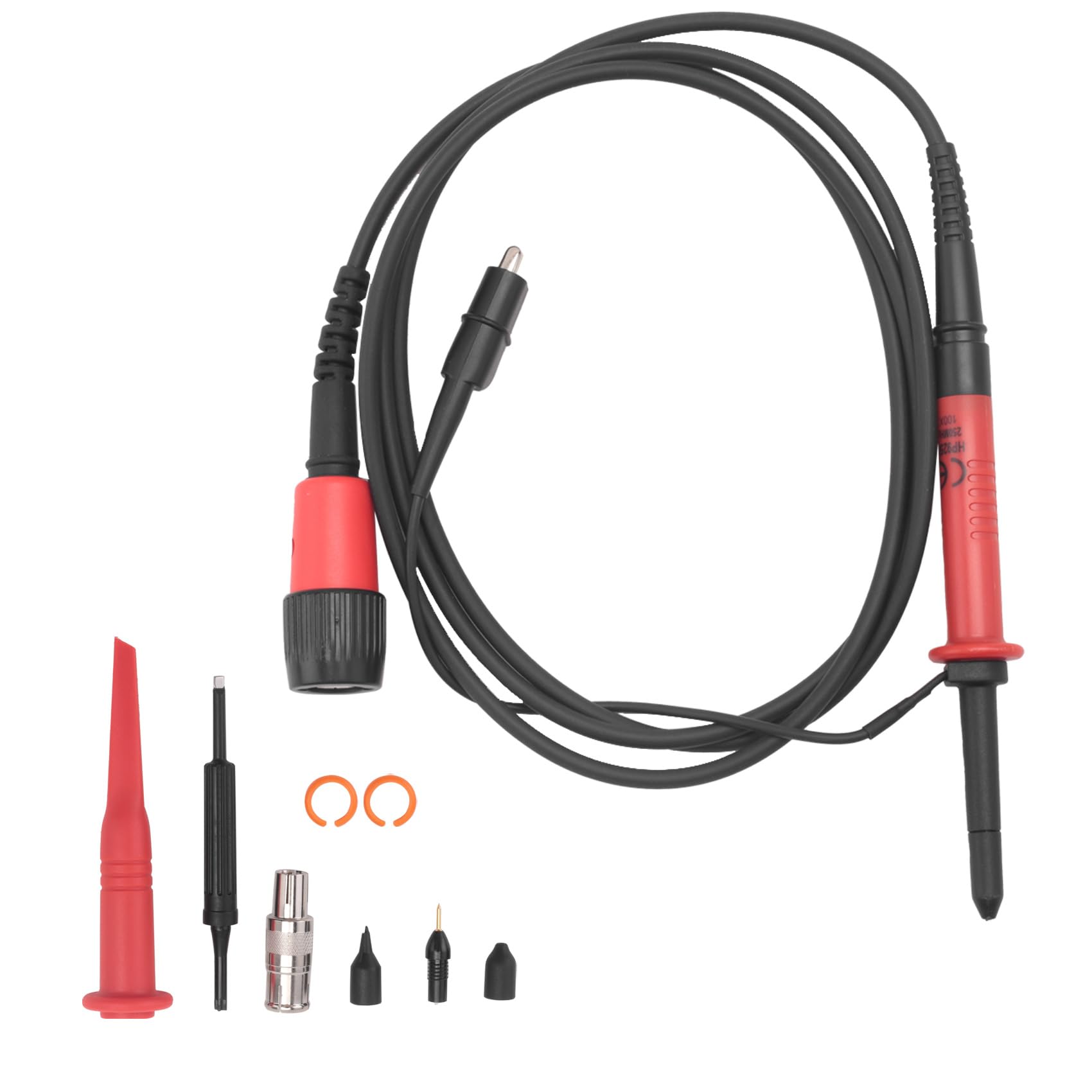 Jnchdghwa As Shown Hp9258 Oscilloscope Probe With Bnc Connector, 250Mhz 1500V Passive High Voltage Probes 100X Attenuation Ratio