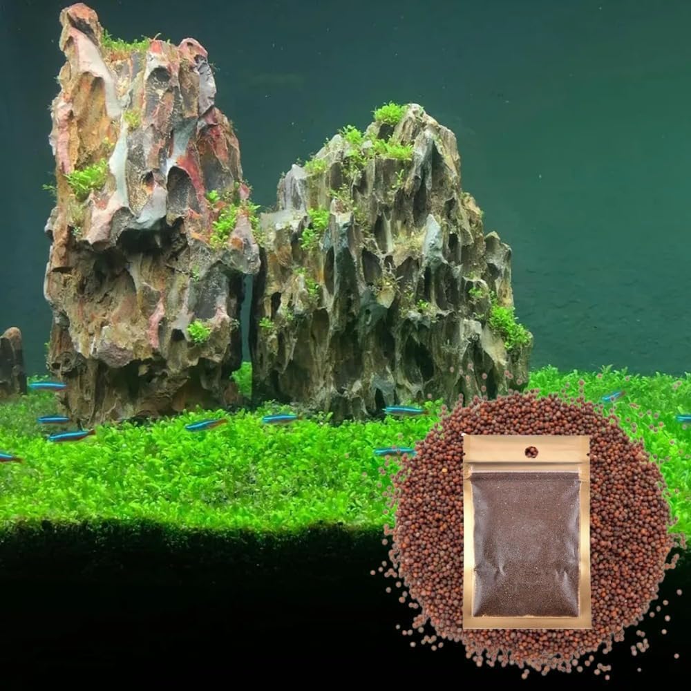 Fish Tank Carpet Live Seed Decoration Landscape Ornament Aquatic Double Leaf Aquarium Plants Seeds Live Plant (Small) by Petzlifeworld