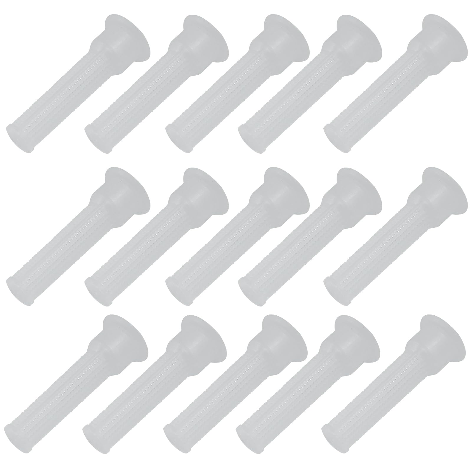 Lot de 15 filtres à buse d'arrosage avec filtre à maille fine, matériau ABS marron durable, facile à remplacer et à nettoyer, assure une performance d'irrigation optimale (blanc)
