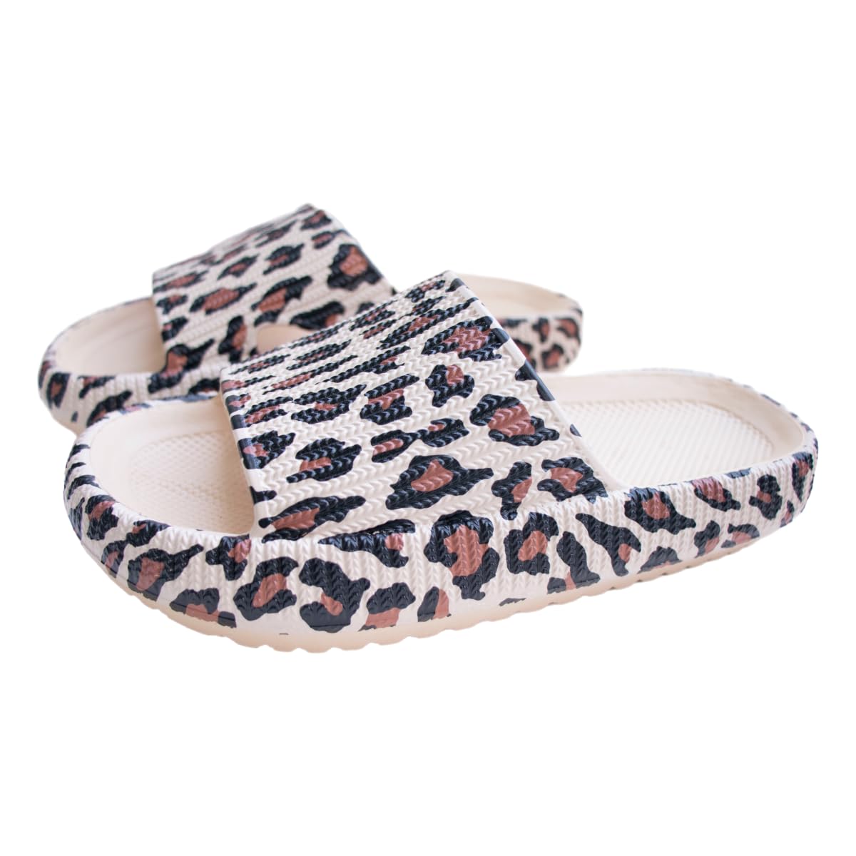 Badeschuhe Jungen Mädchen Badelatschen Original Slippers Leopard Wolken Slipper Badeschlappen Cloudyzz Schlappen Hausschuhe Kinder Home Slippers rutschfeste Pantoletten Sommer Strand Schwimmbad