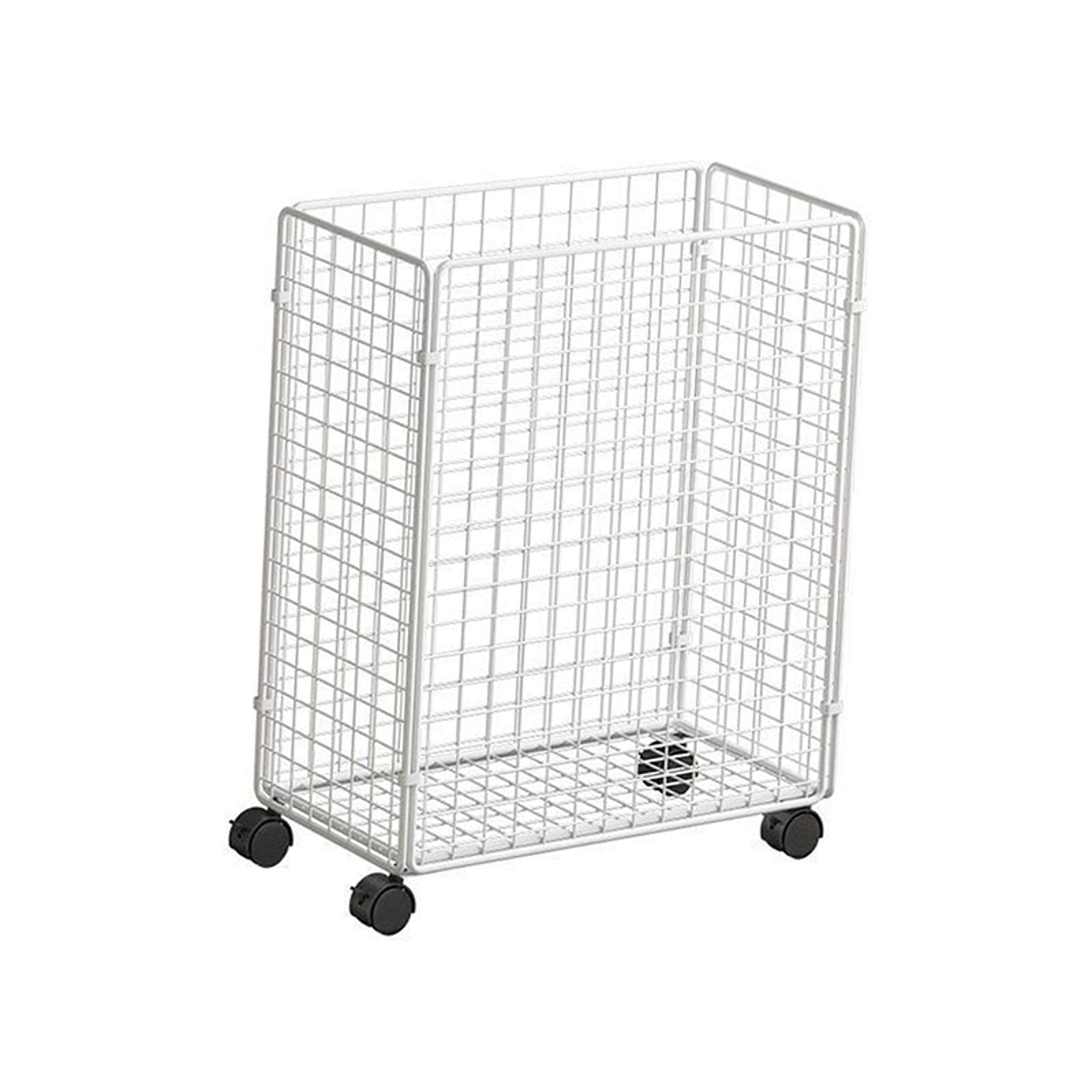 Cesta de Almacenamiento para Equipo de Gimnasio en casa, Cesta de Alambre de Metal, Carrito de Almacenamiento con Ruedas para tapetes de Yoga y