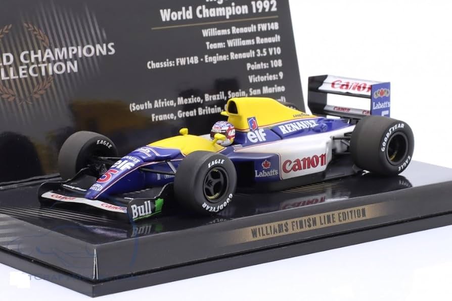 ミニチャンプス F1 ウィリアムズ FW14 ナイジェル マンセル Amazon | ウィリアムズ・ルノー FW14 ナイジェル・マンセル