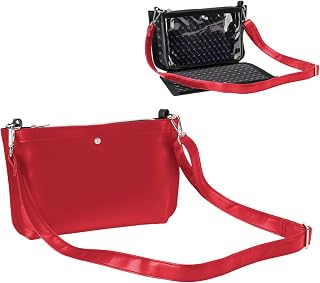 Clear Stadium Bag, with Privacy Mode with Removable Outer Wrap, Stadium Compliant Purse for Concerts, Sports, Events