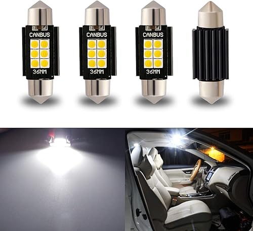 Miniatura 10 de iBrightstar 6411 6418 C5W Festoon de 9-30 V - Focos LED - Focos LED de 1.5 pulgadas (36 mm) extremadamente brillantes y sin errores para luces