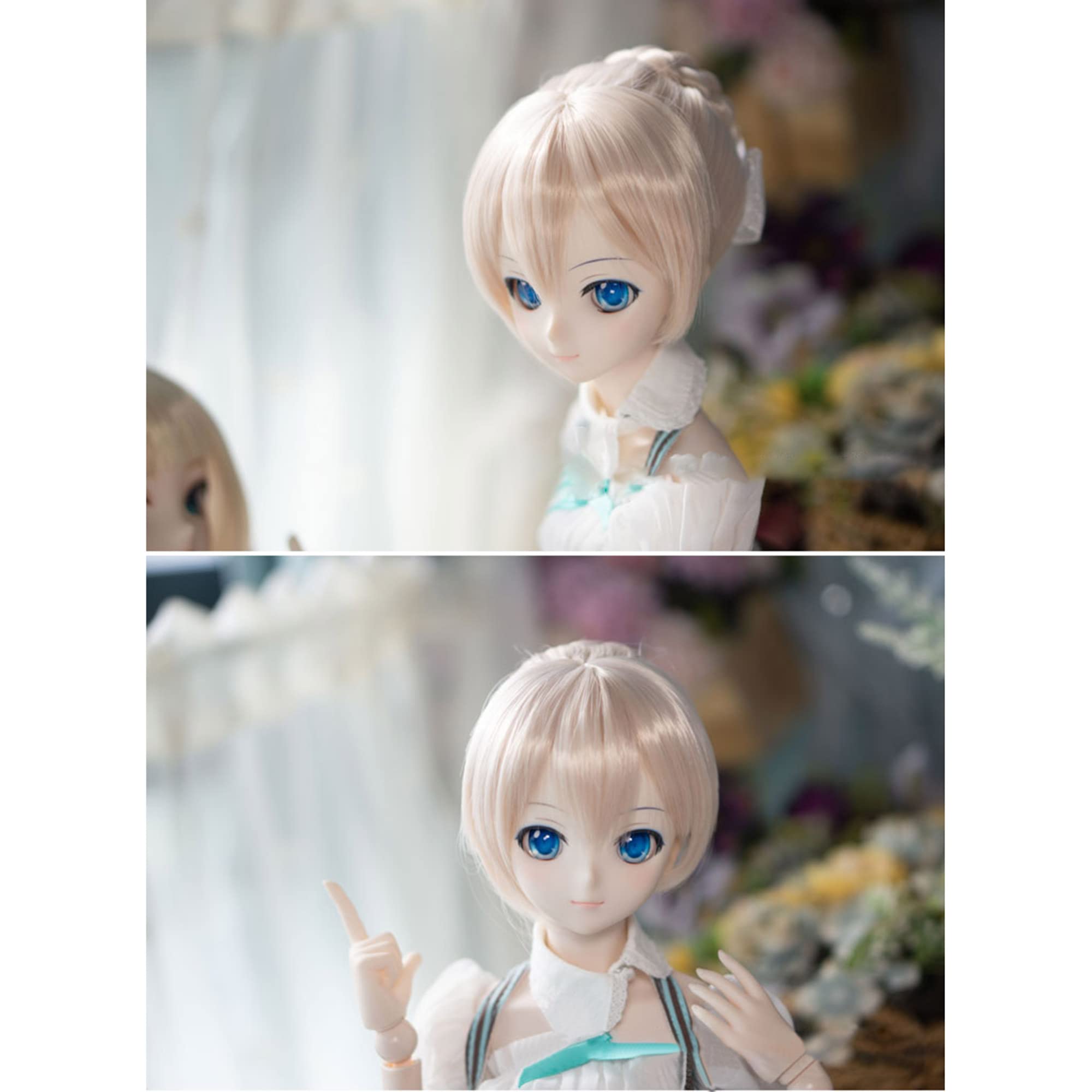Amazon.co.jp: 1/3 BJDドール ウイッグ ドール用 お団子 付け毛