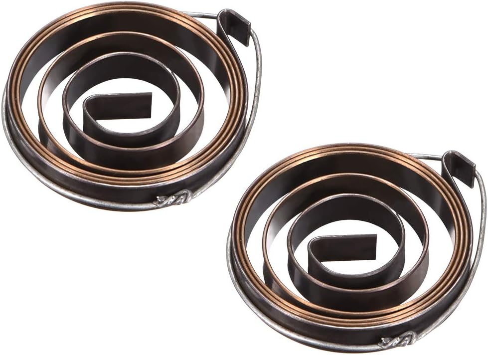 uxcell Drill Press Return Spring, Quill Spring Feed Return Coil Spring Assembly, 2.2Ft Long, 35 x 6 x 0.7mm 2PCS