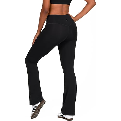 YITTY Active Women's UltraLuxe Kick Flare High Waist Legging, Athleisure, 4-Way-Stretch