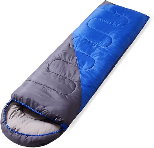 Saco de dormir para adultos, compacto, para campamento, ligero, impermeable, para exteriores, longitud de 86.5 pulgadas con bolsa de compresión