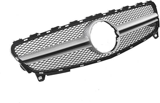Car Front & Radiator Grilles Fit For Mercedes Benz A-Class W176 2016-2018 A180 A200 A250 A45 AMG Chrome Diamonds Style Grille Black GTR Front Front Grill Trim(AMG-Black)