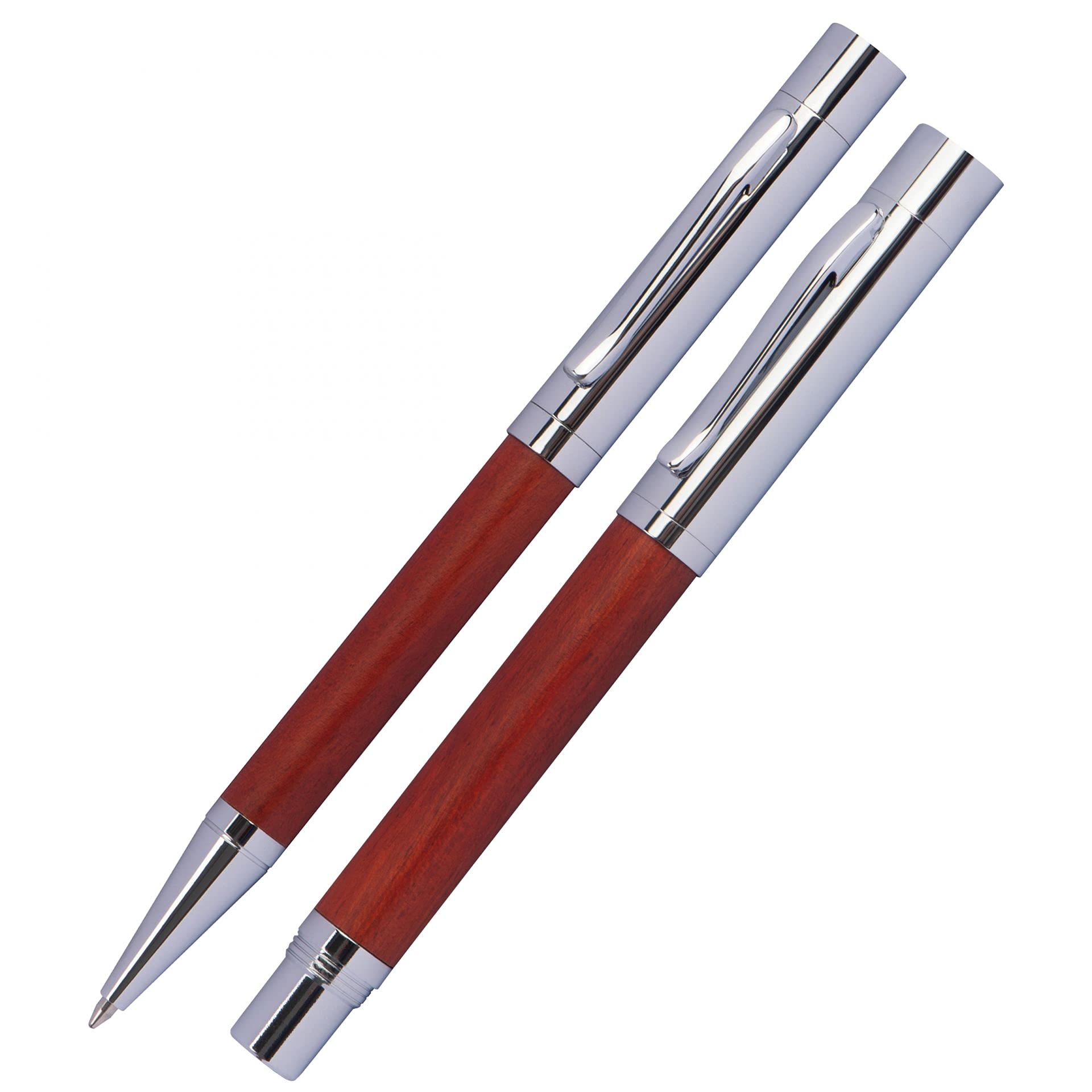 Mark Twain Kit d'écriture avec stylo à bille et stylo-plume, matériel d'écriture élégant pour bureau et lieu de travail
