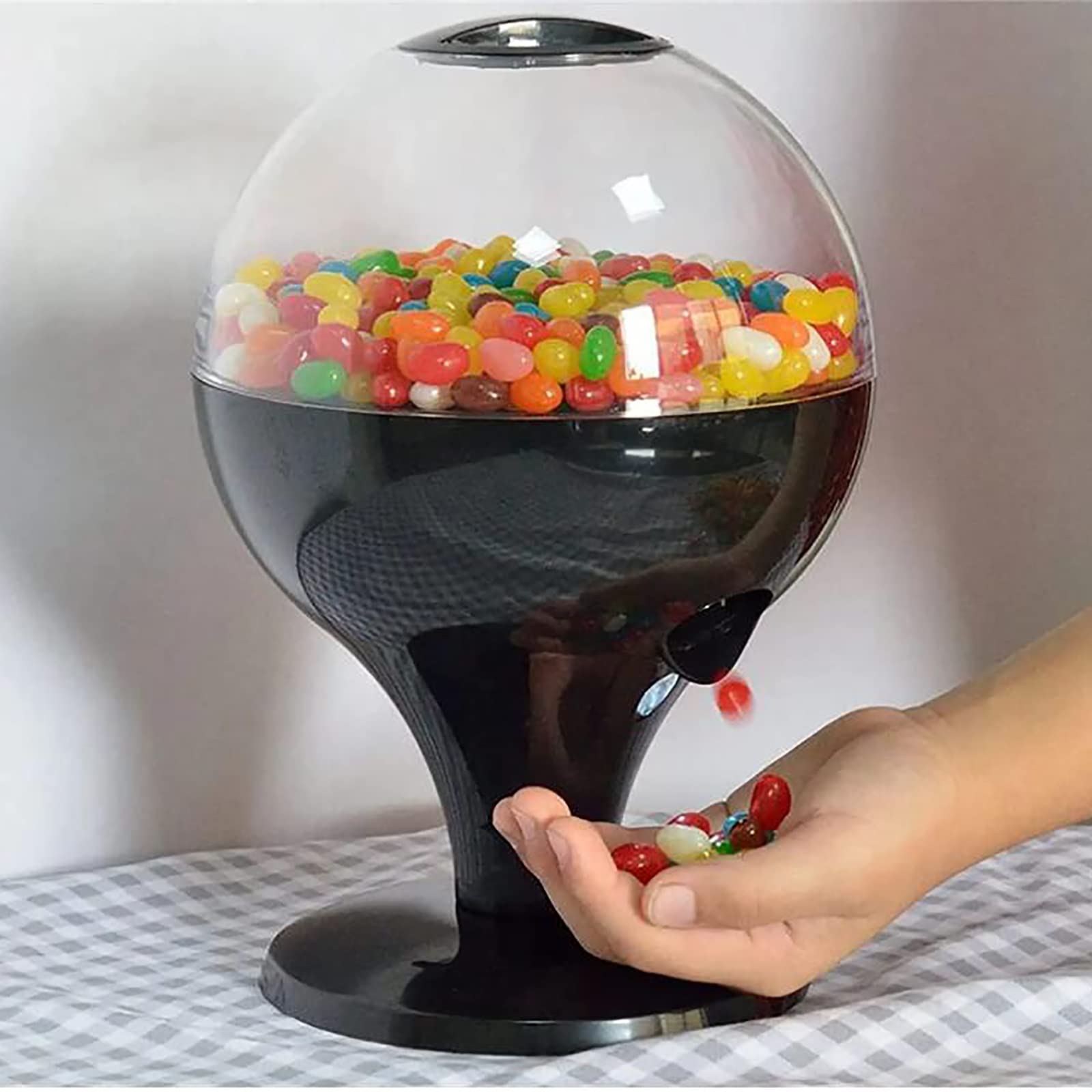 Distributore automatico di caramelle, macchina per dolci attivata al tocco, contiene 1000 ml di capacità, altezza 260 mm, facile da usare, perfetto per gomme da masticare, noci e snack