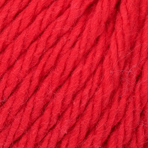 Image of Lily 10201818705 Sugar 'N Cream Super Size Solid Yarn, 4oz, Gauge 4 Medium, 100% Cotton - Red - Machine Wash & Dry,Big Ball (Pack of 4)