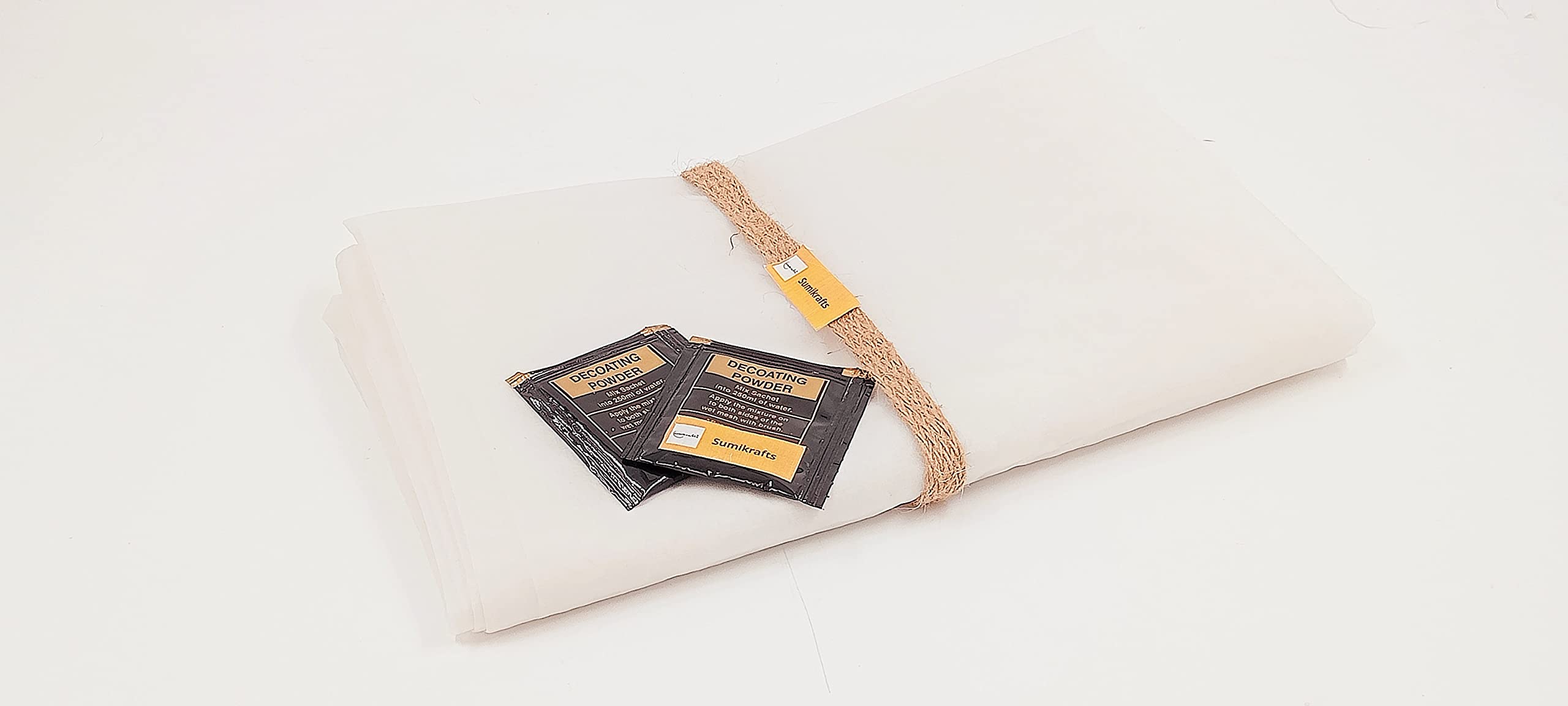 sumikrafts Screen Printing Nylon mesh no16-2 metre(200cm)+2 decoating Powder 5gm sachets-for Graphic Arts Screen Printing-image-49