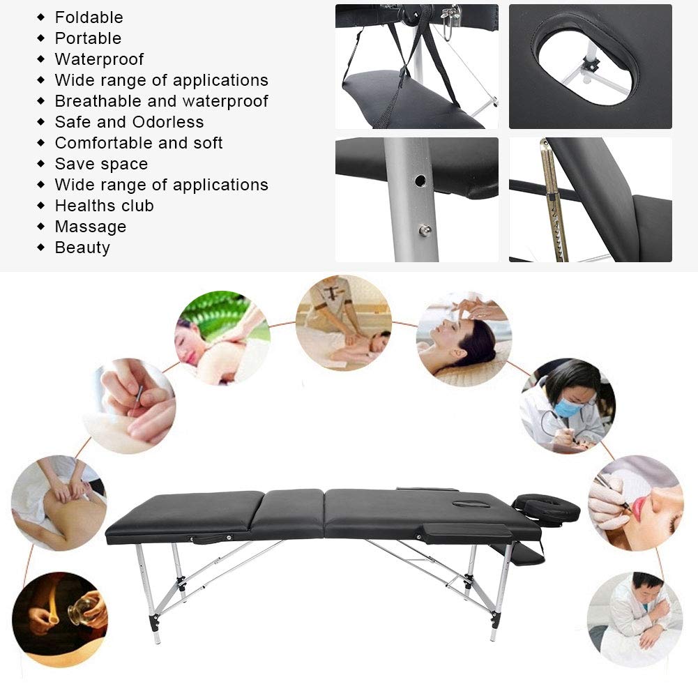 Tavolo Portatile in Alluminio Pieghevole Letto Spa