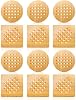 Bamboo Trivet Kitchen Natural Bamboo Trivet Mat Set for Hot Dishes/Pot/Bowl/Teapot/Hot Pot Holders 6 Square 6 Roundness