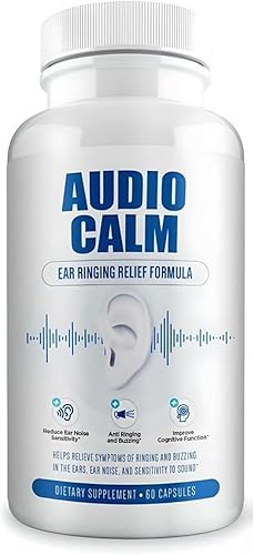 Miniatura 9 de Audio Calm - Alivio de tinnitus para oídos zumbidos, vitaminas para la salud del oído, solución natural para aliviar el tinnitus, alivio rápido de