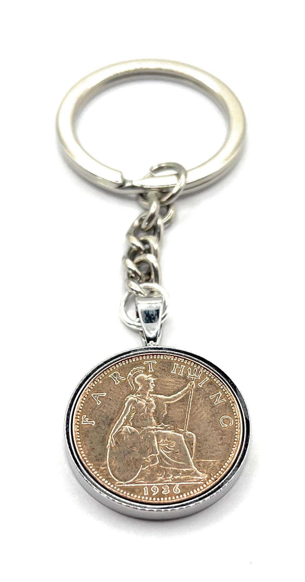 1936 90th Birthday Keyring Farthing Mum, Dad, Brother, Sister- 90th Birthday-Coin, Farthing Coin, 90th Anniversary SLV