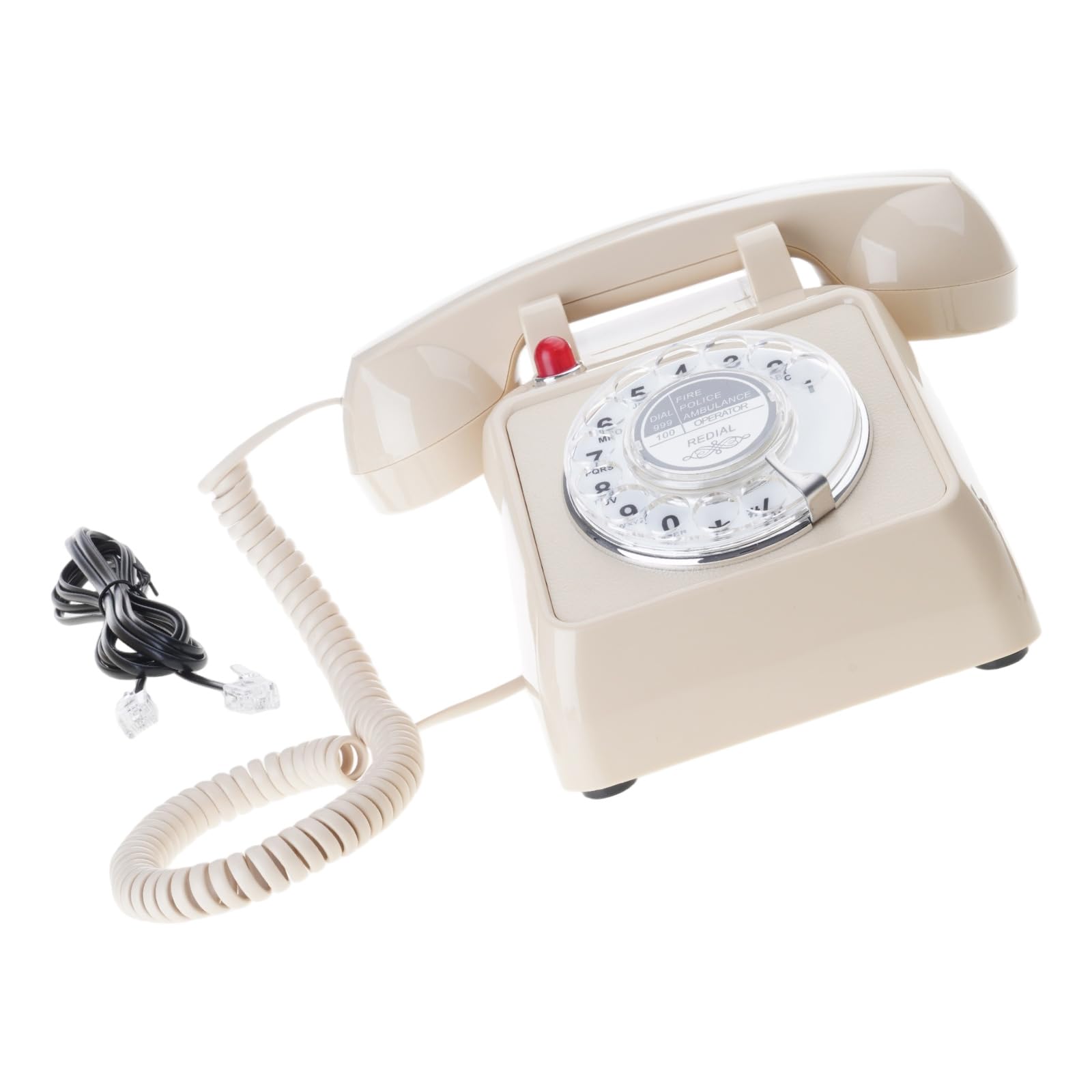 Teléfonos fijos para hogar Teléfono Giratorio Retro para casa de Trabajo con timbres y volúmenes, teléfonos fijos analógicos de Escritorio Antiguos