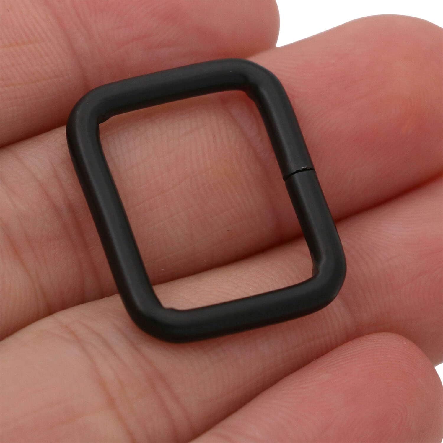 BIKICOCO Metal Rectangle Ring Buckles Square Strap Webbing Belt Rings for Bag Purse Non Welded 3/4 x 5/8 Inch - Image 3